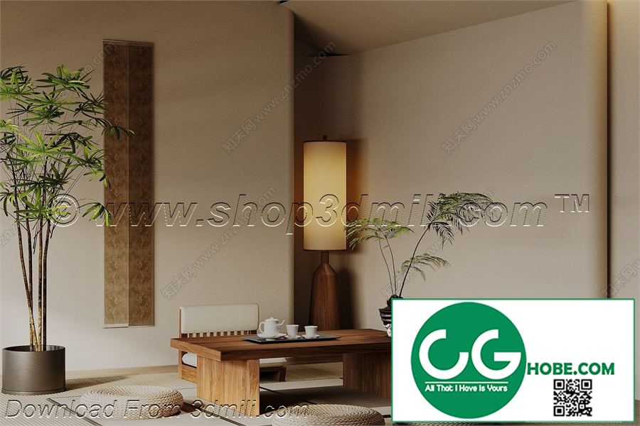 Tea Room 18 3D Model